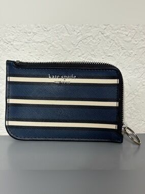 kate spade New York Cameron York Stripe Zip Wallet